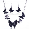 2015 nouveau design collier papillon chaud ensemble accessoire femme